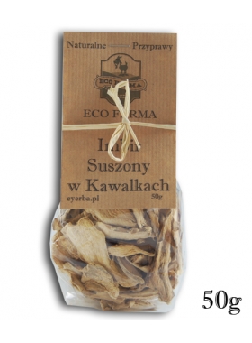 IMBIR KORZEŃ SUSZONY KAWAŁKI 50 G PLASTRY IMBIRU SUSZONEGO