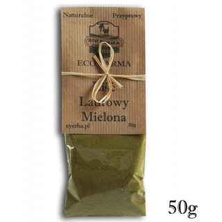 LIŚCIE LAUROWE MIELONE 50 G SUSZONE LIŚCIE ZMIELONE