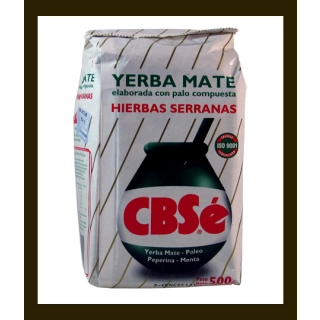 YERBA MATE CBSe HIERBAS SERRANAS 0,5KG