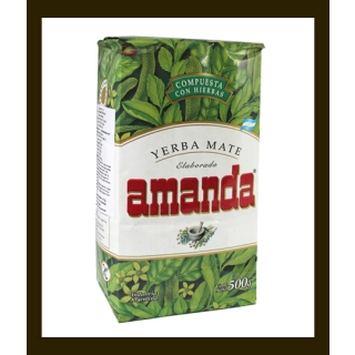 YERBA MATE AMANDA COMPUESTA HIERBAS 0,5KG