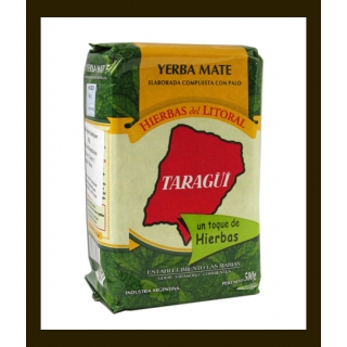 YERBA MATE TARAGUI HIERBAS DEL LITORAL 0,5KG---produkt niedostępny